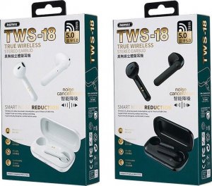 Słuchawki Techonic REMAX słuchawki bezprzewodowe / bluetooth TWS-18 ze stacją dokującą białe 3
