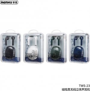 Słuchawki Techonic REMAX słuchawki bezprzewodowe / bluetooth TWS-23 ze stacją dokującą niebieskie 3