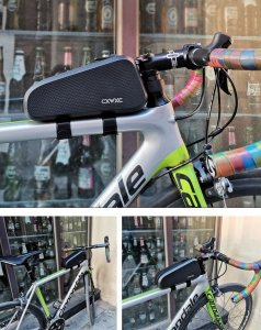 Sakwa Rowerowa Torba Na Rower Na Ramę Wodoodporna czarna 3