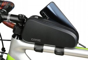 Sakwa Rowerowa Torba Na Rower Na Ramę Wodoodporna czarna 5