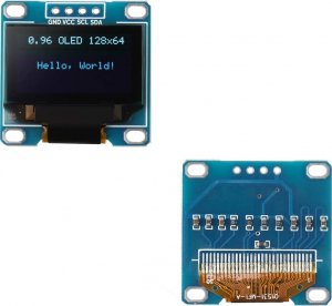 Wyświetlacz OLED 0,96 SSD1306 BLUE Arduino SPI I2C 2