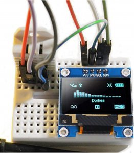 Wyświetlacz OLED 0,96 SSD1306 BLUE Arduino SPI I2C 3