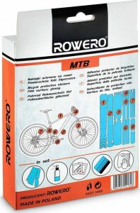 Naklejki ochronne na rower górski MTB, błyszczace, zestaw 3