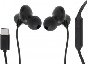 Słuchawki L-BRNO Słuchawki douszne przewodowe Type-c czarne 3
