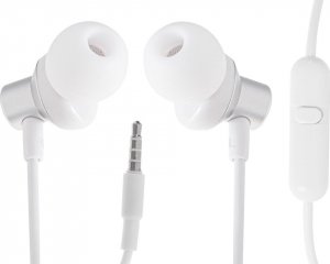 Słuchawki L-BRNO Słuchawki douszne przewodowe jack 3,5mm białe 2