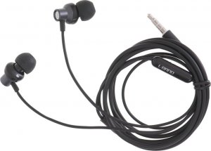 Słuchawki L-BRNO Słuchawki douszne przewodowe jack 3,5mm czarna 2