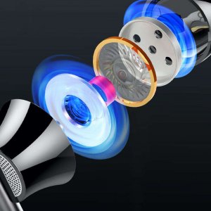 Słuchawki Słuchawki przewodowe douszne Alogy Hi-Res Bass Earphones ze złączem mini Jack 3.5mm Czarne 2