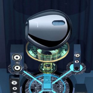 Słuchawki Słuchawki przewodowe douszne Alogy Hi-Res Bass Earphones ze złączem mini Jack 3.5mm Czarne 4