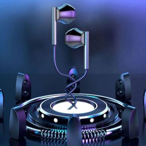 Słuchawki Słuchawki przewodowe douszne Alogy Hi-Res Bass Earphones ze złączem mini Jack 3.5mm Czarne 5