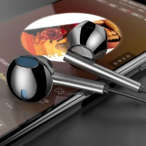 Słuchawki Słuchawki przewodowe douszne Alogy Hi-Res Bass Earphones ze złączem mini Jack 3.5mm Czarne 9