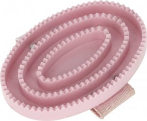 Covalliero Kids Zgrzebło dla konia Lilli Starlight, ze szlufką, różowy, 13 cm 2