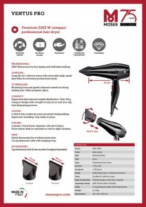 Suszarka Moser MOSER 4352-0050 VENTUS PRO Hair dryer 5