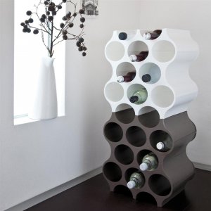 Koziol Stojak na butelki Set-up Srebrny (3596665) 4