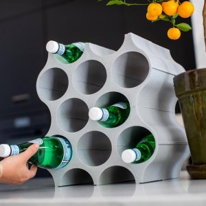 Koziol Stojak na butelki Set-up Srebrny (3596665) 5