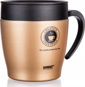 Banquet Termos Kubek termiczny TAZZA 330ml złoty Banquet 1