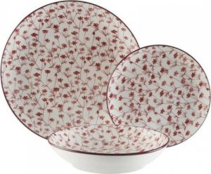 Versa Naczynia Versa Savage Burgundy 18 Części Porcelana 1