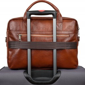 Torba Beltimore Beltimore torba męska skórzana Duża brązowa laptop J14 9