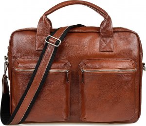 Torba Beltimore Beltimore torba męska skórzana Duża brązowa laptop J15 3