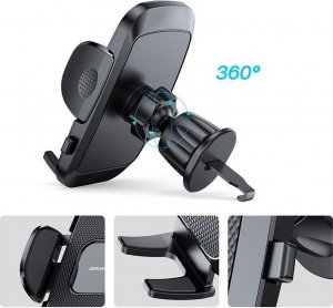 Joyroom Uchwyt Samochodowy na Kratkę Joyroom JR-ZS259 Vent Car Mount Black 2