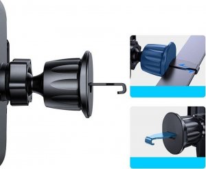 Joyroom Uchwyt Samochodowy na Kratkę Joyroom JR-ZS259 Vent Car Mount Black 3