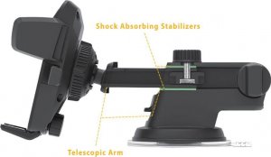 Braders Uchwyt Samochodowy Dash & Windshield V2 Czarny 4