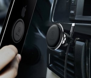 Baseus Uchwyt Magnetyczny Baseus na kratkę wentylacyjną z uchwytem na 2 kable 17