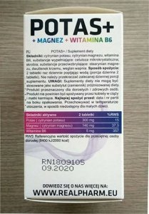 Real Pharm REAL PHARM Potas + Magnez + B6 - 90tabs 3