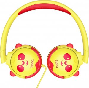 Słuchawki Techonic HOCO zestaw słuchawkowy / słuchawki nagłowne dla dzieci Jack 3,5mm W31 zółte 3