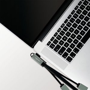 HUB USB LogiLink 3-portowy USB-C kątowy 3