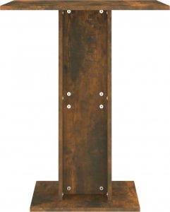 vidaXL vidaXL Stolik bistro, przydymiony dąb, 60x60x75 cm 4