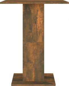 vidaXL vidaXL Stolik bistro, przydymiony dąb, 60x60x75 cm 5