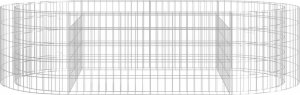 vidaXL Podwyższona donica gabionowa galwanizowane żelazo 200x100x50 cm 4