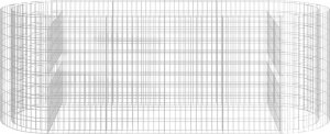 vidaXL vidaXL Podwyższona donica gabionowa galwanizowane żelazo 300x100x100cm 4