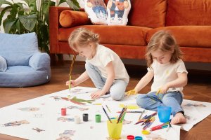 Ceba CE Mata ochronna 120x120 Fluffy Puffy Teddy Bears Team 2