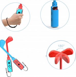 JYS Zestaw 12x Akcesoria Uchwyty Sport Nintendo Switch / Oled / NS241 7