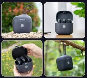 Telesin Ładowarka na 3 x Mikrofon Rode Wireless Go / Go II / TE-WMB-001 10