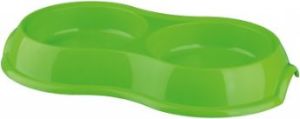 Trixie MISKA PLASTIKOWA PODWÓJNA, 2 × 0.2 l/o 11 cm 3