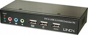 Przełącznik Lindy Ca6 KVM Extend DVI USB Audio 50m Extend DVI USB 2 50m Cat6 - 39377 1