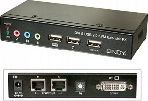 Przełącznik Lindy Ca6 KVM Extend DVI USB Audio 50m Extend DVI USB 2 50m Cat6 - 39377 2