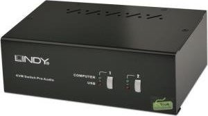 Przełącznik Lindy 2 Port DVI Dual Head KVM Switch Pro Audio USB 2 ohne Kabel - 39300 1