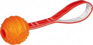 Trixie Piłka na sznurku TPR Soft & Strong, o 7 cm/29 cm, pomarańczowa 1