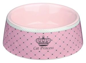 Trixie Miska ceramiczna dla kota „Princess”, 0.18 l/o 12 cm, różowa 1