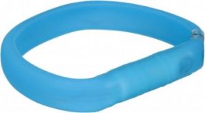 Trixie Obrecz z lampą błyskową USB, M–L: 50 cm/30 mm, niebieska 1