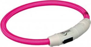 Trixie Pierścień z lampą błyskową USB, M–L: 45 cm/o 7 mm, różowy 1