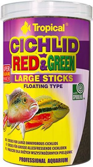 Tropical Cichlid Red&Green Large Sticks - puszka 250 ml/75 g 1