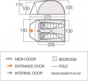Namiot turystyczny Vango Tay 200 2