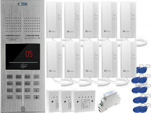 Genway Zestaw domofonowy 10 rodzinny WL-03NL-V2 1