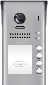 Eura Kaseta zewnętrzna modułowa WIDEODOMOFONU EURA VDA-85A5 2EASY natynkowa 4-lokatorska fisheye z funkcją karty zbliżeniowej 1