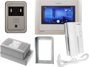 Commax Zestaw wideodomofonowy z monitorem 7", unifon i kamera do montażu podtynkowego 1