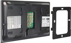 Eura Wideodomofon EURA VDP-82C5 - dwurodzinny czarny 2x LCD 7'' FHD obsługa 2 wejść kamera 1080p czytnik RFID natynk 5